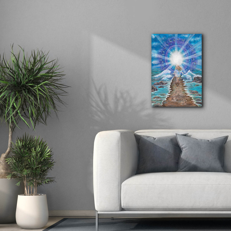 Art mural sur toile épique «L Let Go Of The Past» par Verena Wild, 18 po x 26 po