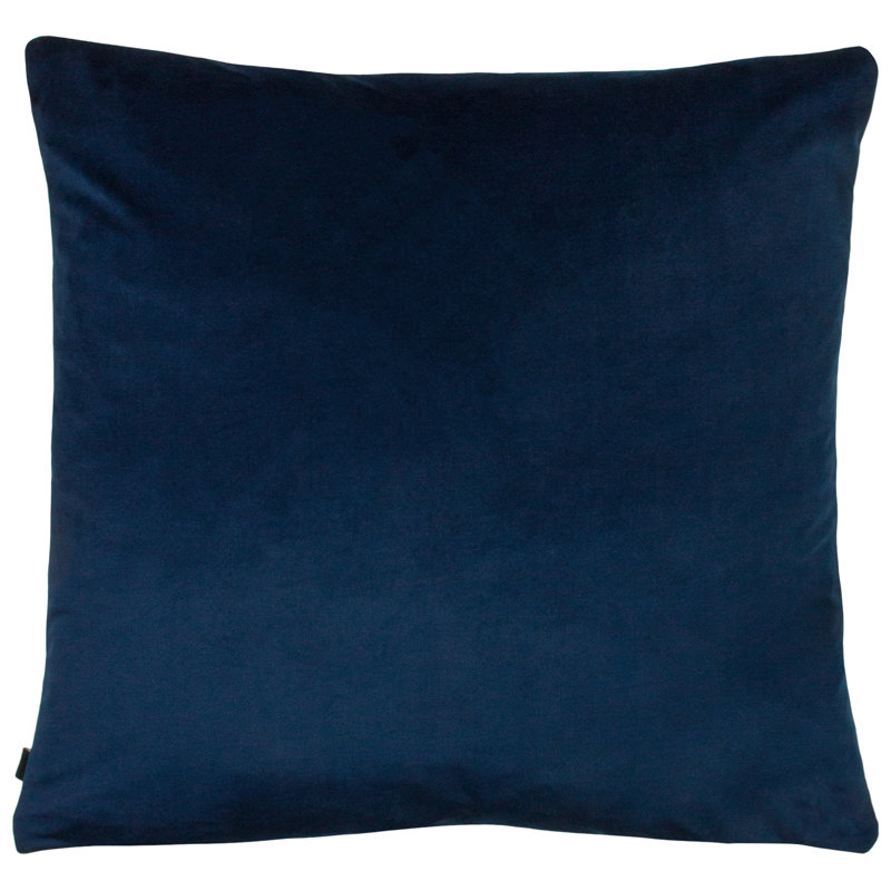 Cinnabar Abstract Square Cushion, Ink Blue/Royal Blue