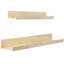 Étagère murale flottante en bois massif 2 pièces Taura-71792760