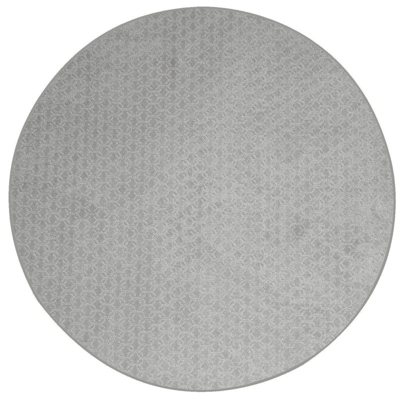 Tapis de sol personnalisé valide - gris, Rond 2 pi
