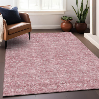 Premium Machine Washable Prisco Blush Rug