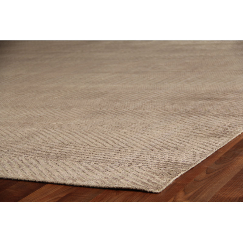 Honeycomb Chevron Area Rug in Dark Gray, Rectangle 6' x 9'