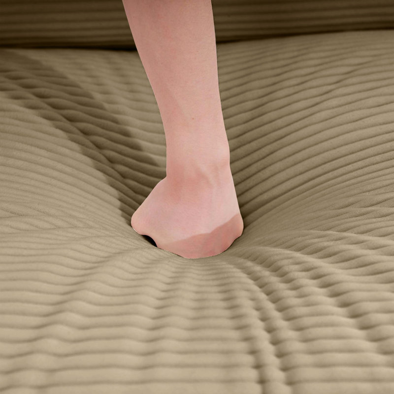 Corduroy In Tan: Cloud-Like Seating Experience Modern Bedroom Tan - Relaxing & Elegant