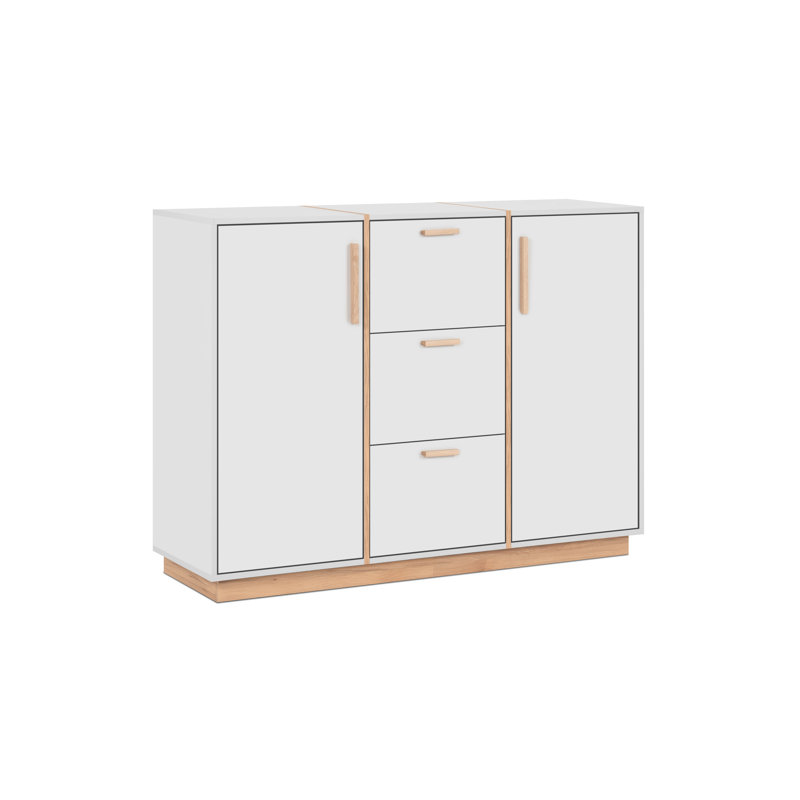 Aurigemma 125 Cm Wide 3 Drawer Sideboard