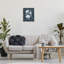 «White Floral with Contour Grey Floater», art mural sur toile par Leeza Hernandez-848840114-848840115