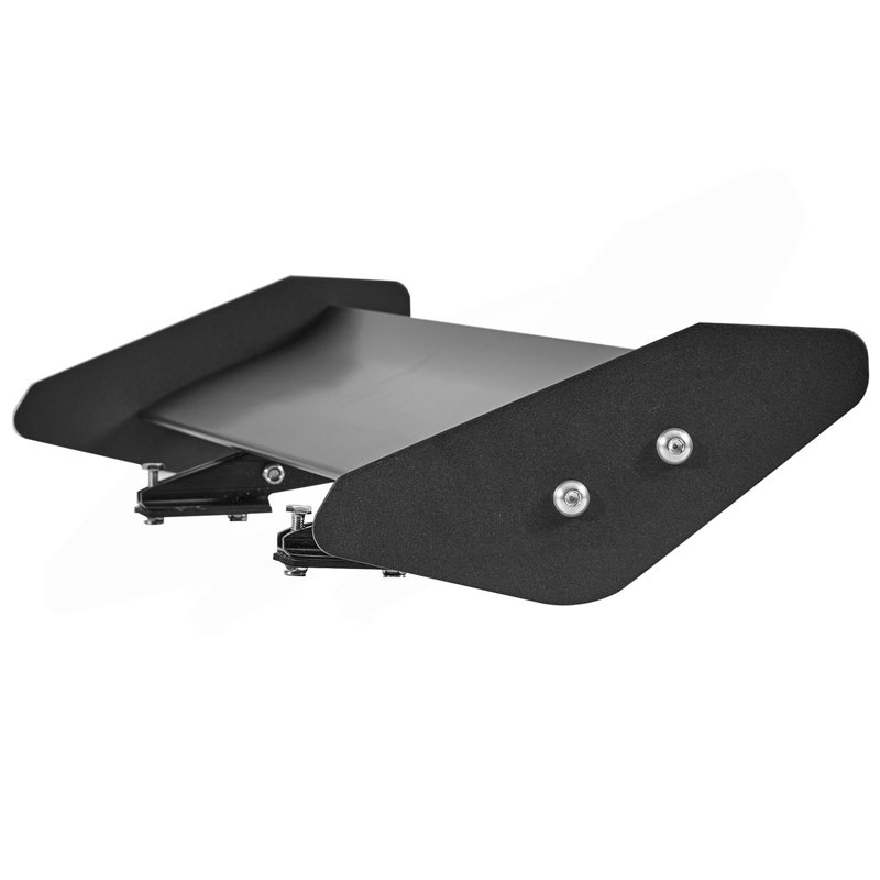 Spoiler de voiture GT Wing, spoiler universel de 43,3 pouces avec plateforme simple, aluminium léger réglable, aileron de spoiler arrière de voiture, spoiler de course noir