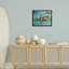 Cadre flottant «Woman & Cats Beach Sunset», design par Ronald West-512848111-512848110