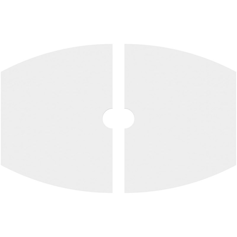 Médaillon de plafond contemporain en PVC de qualité architecturale Kailey, H 14,625 po x l 22 po x P 1 po