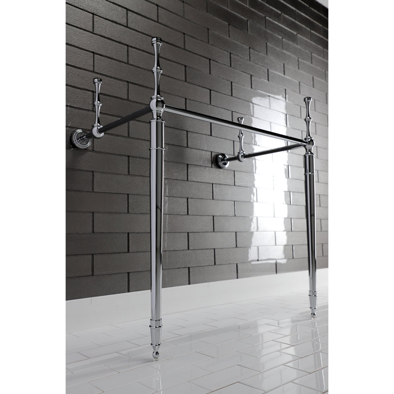 Kingston Brass Edwardian Brass Console Sink Legs, Polished Chrome