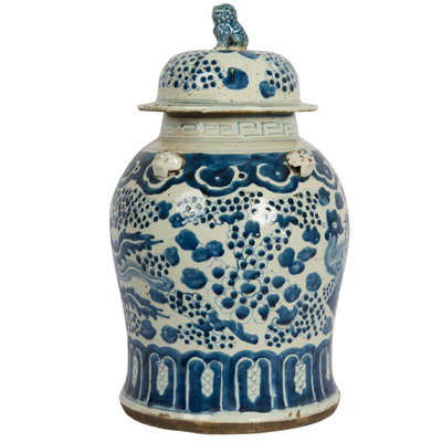 Handmade Porcelain China Ginger Jar