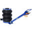 Cric pneumatique triple sac 5T, sac pneumatique Jack 3, capacité de levage de 16T 5T 11000Lbs, terrain facile à replier, couleur bleue