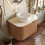 24" Wall Mounted Single Sink Bathroom Vanity with Engineered Marble Top-1816400524