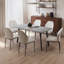 Table de salle à manger extensible de 55 po à 62,9 po avec chaise H 35 po-1503676790