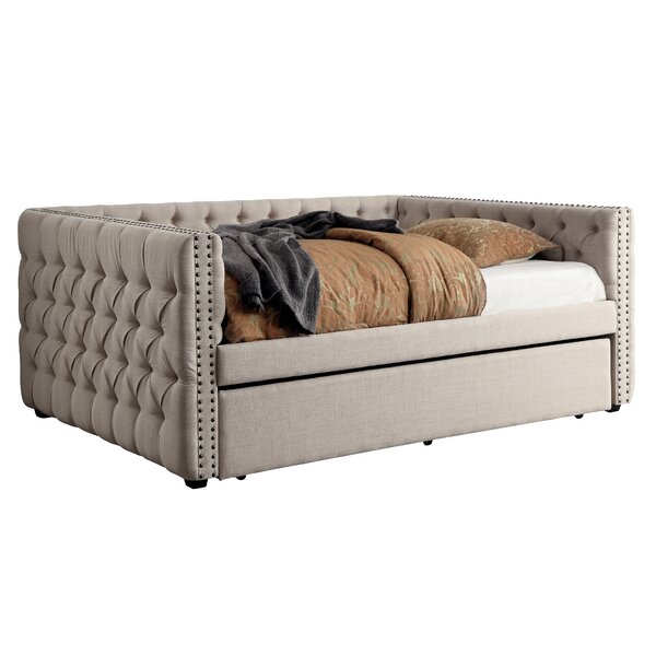 Darby Home Co Zael Upholstered Daybed with Trundle & Reviews | Wayfair