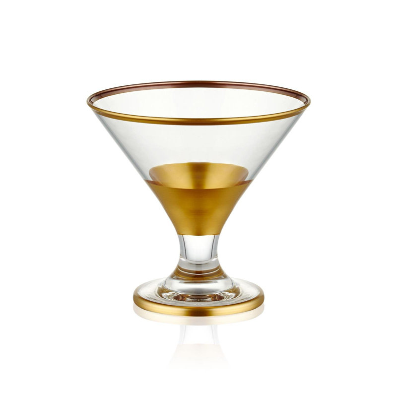 Claman 400ml Drinking Glass Set, Gold