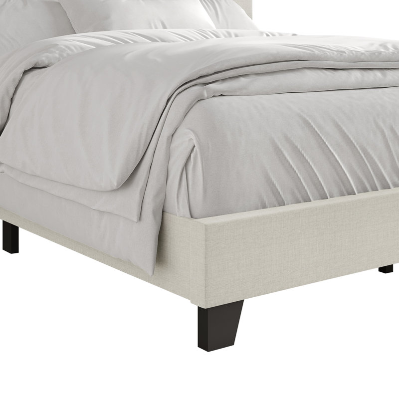 Sherlyne Upholstered Bed, Beige, Twin