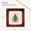 Christmas Tree TARTAN SQUARE PLATTER 10"