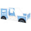 Lit simple en forme de voiture avec roues, bois de pin bleu et pour une chambre à coucher confortable-1429351583-1429351576