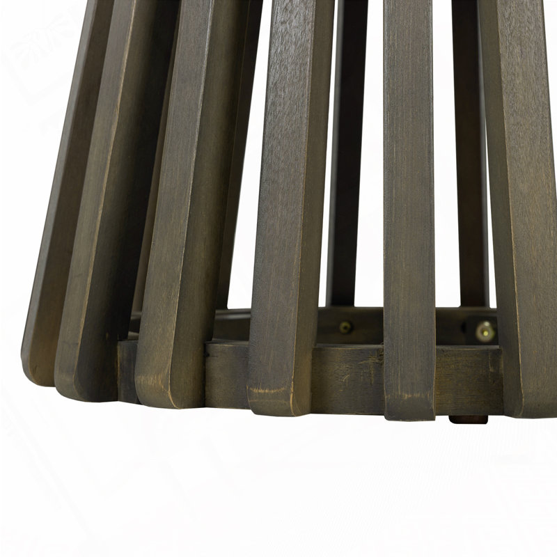 Table d'appoint d'extérieur en bois d'acacia, Gris