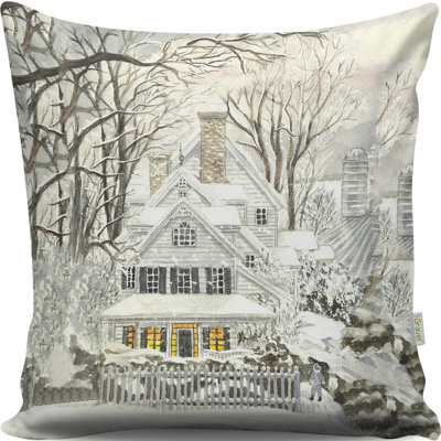 Housse et insert de coussin carré en mélange de coton Cecy