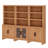 74" Tall Bookshelf With Doors, Large Bookshelf Set Of 3 ,Farmhouse Bookcase With Open Shelves For Living Room, Home Office, Library-1804124826