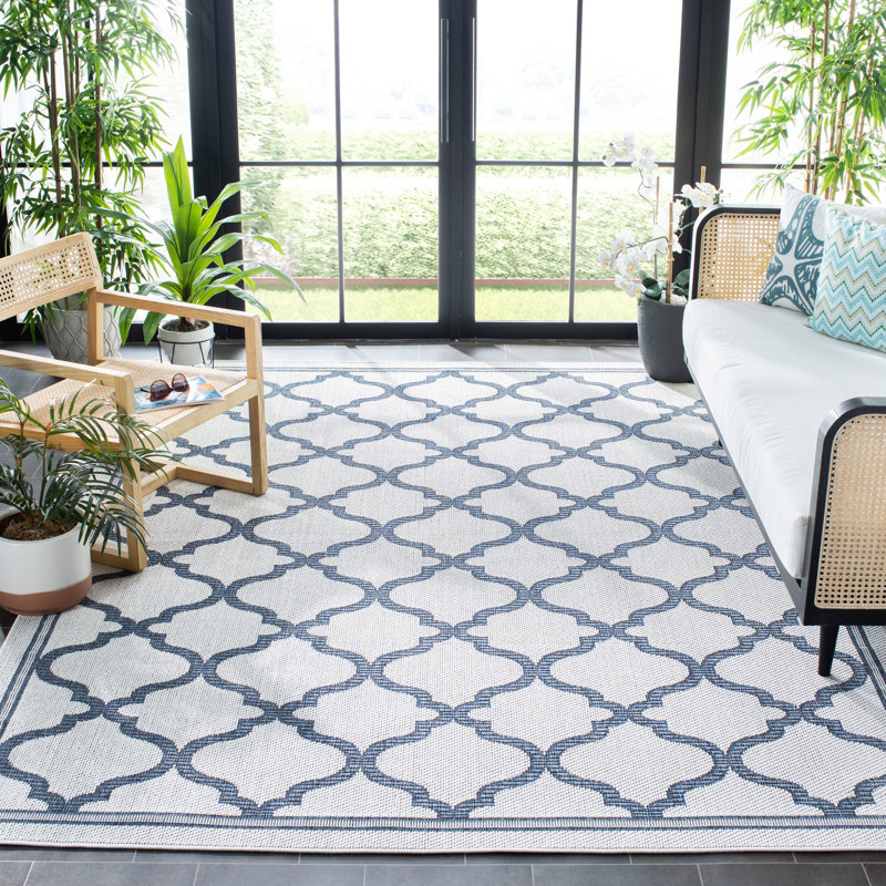 Murielle Performance Machine Washable Geometric Indoor/Outdoor Area Rug, Rectangle 8' x 10'