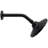 6" Round Thin 6-Function Adjustable Spray Shower Head with 8" Wall Mount Arm-98294332