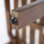 Chaise de salle à manger d'extérieur en bois d'acacia (ensemble de 2) avec coussins