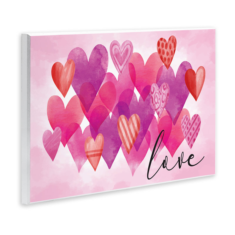 «Love with Layered Hearts» par Nicole DeCamp, H 10 po x l 15 po