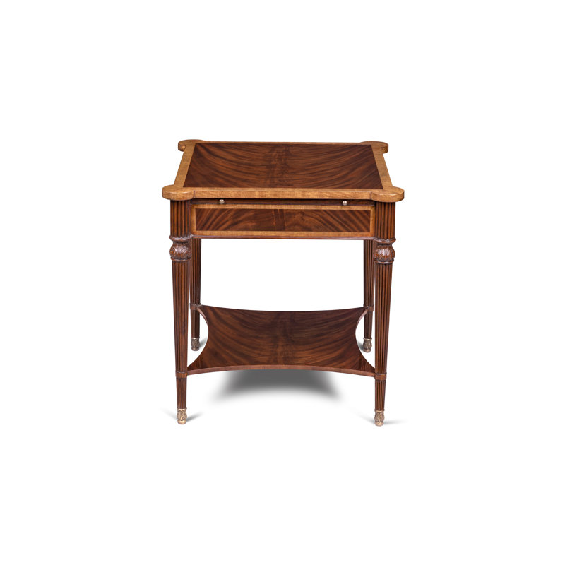 Scarborough House Solid Wood End Table, Mahogany