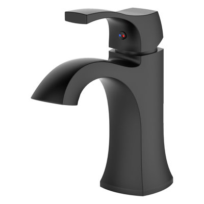 Single-Hole Single-handle Bathroom Faucet with Drain Assembly