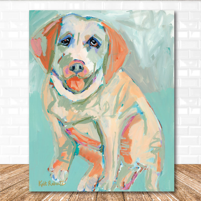 Reproduction d’art sur toile tendue « after a trip to the dog park », H 20 po x l 16 po x P 1,5 po