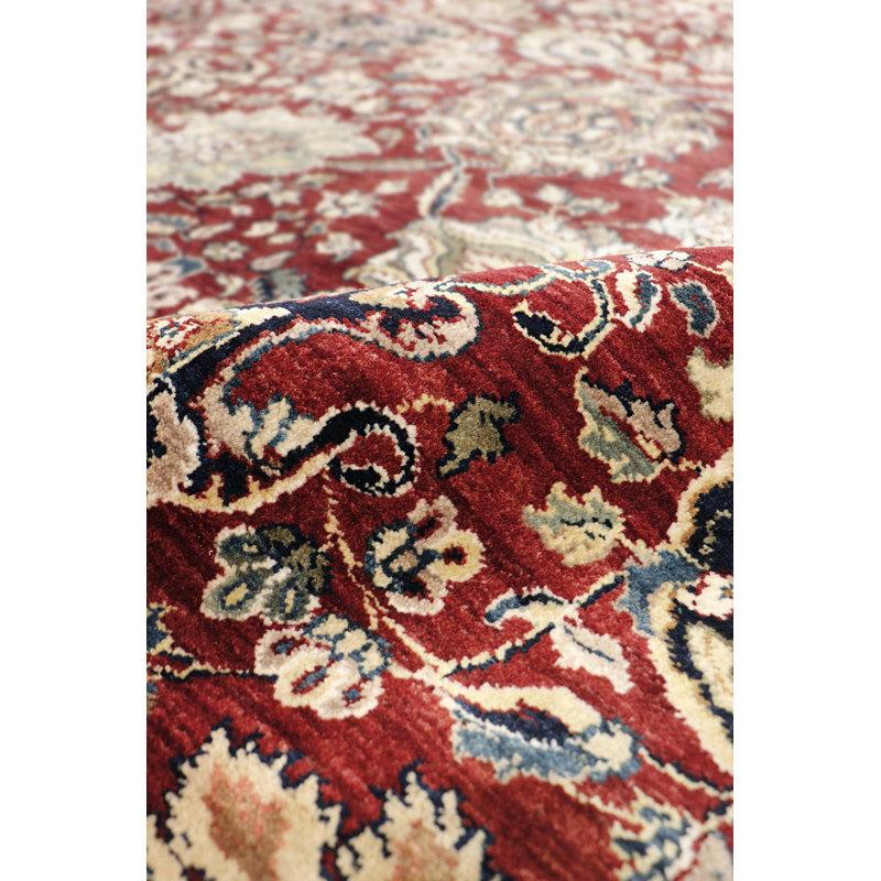 Agra Handmade Wool Floral Area Rug