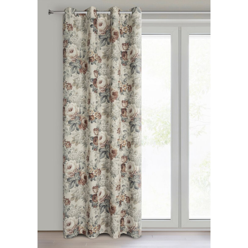 Gwendolyn Semi Sheer Curtain Single Panel