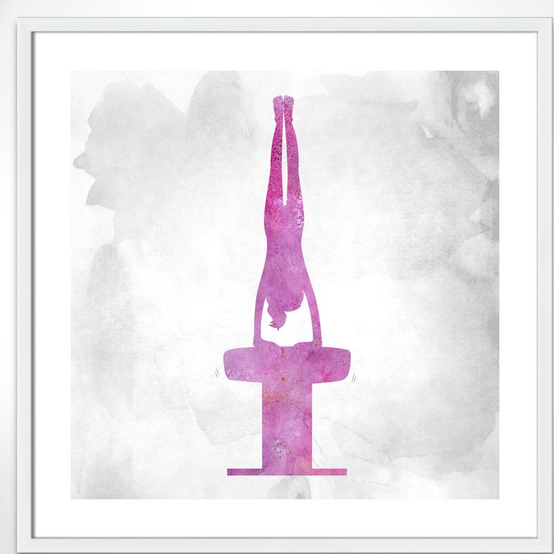 Gymnastique 1, H 27,5 po x l 27,5 po x P 1,19 po, Encadré de boîte argent