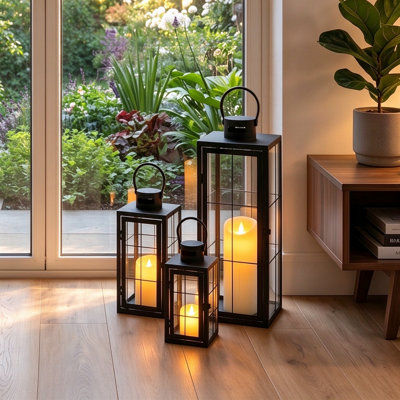 58 cm H Tabletop Lantern Holder with Candle Included