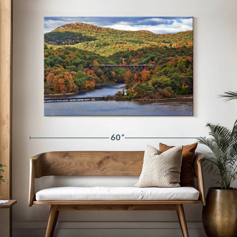Alvord traversant la rivière Hudson Valley, H 34 po x l 51 po