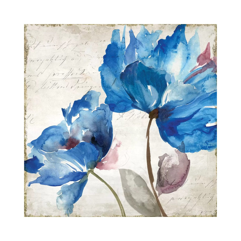 In the Wind, Blue I 1 Piece Wrapped Canvas Painting