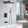 12" Shower System With Waterfall Tub Spout And Handheld Shower Head