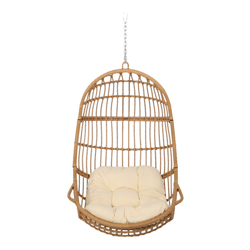 Balancelle d'extérieur en osier Shasta, Beige, Marron clair