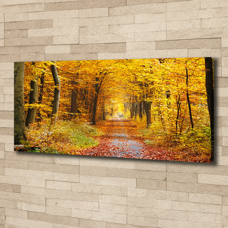 Autumn Forest 1 Piece Wall Art on Canvas