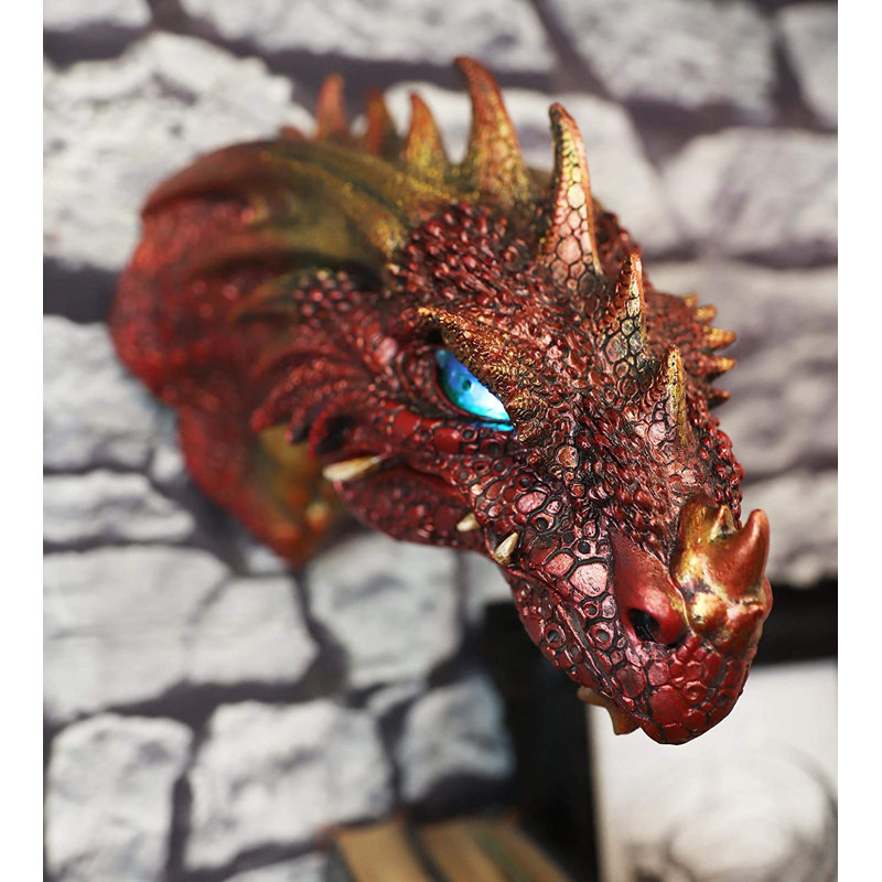 Décoration murale tête de dragon Trinx Fantasy