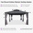 PURPLE LEAF 12' X 26' Permanent Hardtop Gazebo Aluminum Gazebo with Galvanized Steel Double Roof for Patio Lawn and Garden, Curtains and Netting Included, Gray-122922023