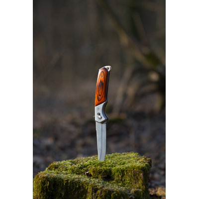 «Hunting Knife in the Moss» - Photographie sur toile tendue