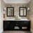 Rectangular Decorative Wall Mirror With Statement Deep Frame, HD Tempered Glass Vanity Mirror For Bathroom, Entryway, Or Bedroom-872761204-872761207