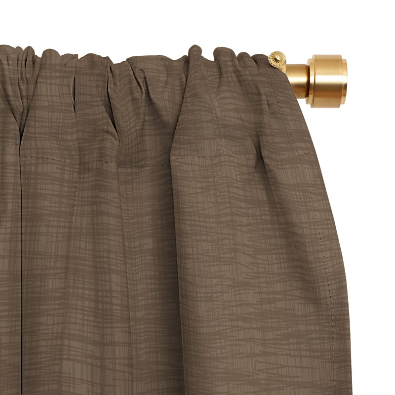 Effet de lin Avenie Cozy, Coffee, 50" W x 63" L