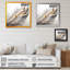 Plume blanche aquarelle abstraite - art mural transitionnel-961663083-961663082
