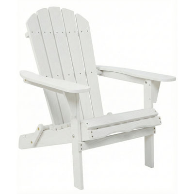 Folding Adirondack Chairs Solid Wood Embossed Grain For Patio Backyard