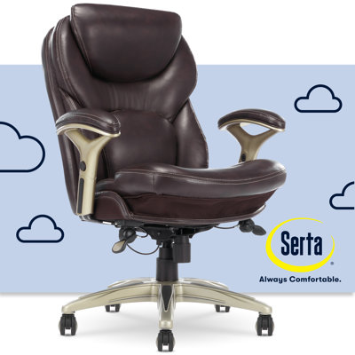 Serta Claremont Ergonomic Executive Office Chair with Back in Motion Technology and Lumbar Support by Serta