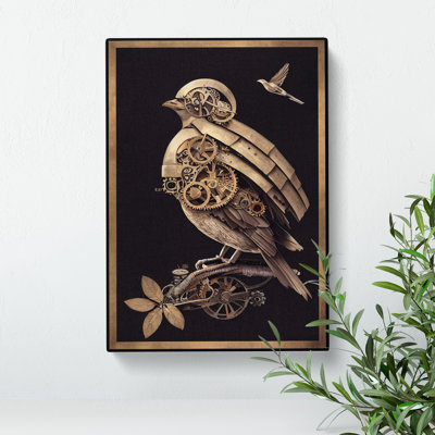 XC1022-4181X Steampunk Bird - Wrapped Canvas Print